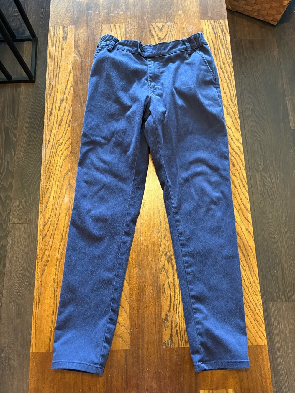 Men's Slim Tapered Chinos in Navy Blue